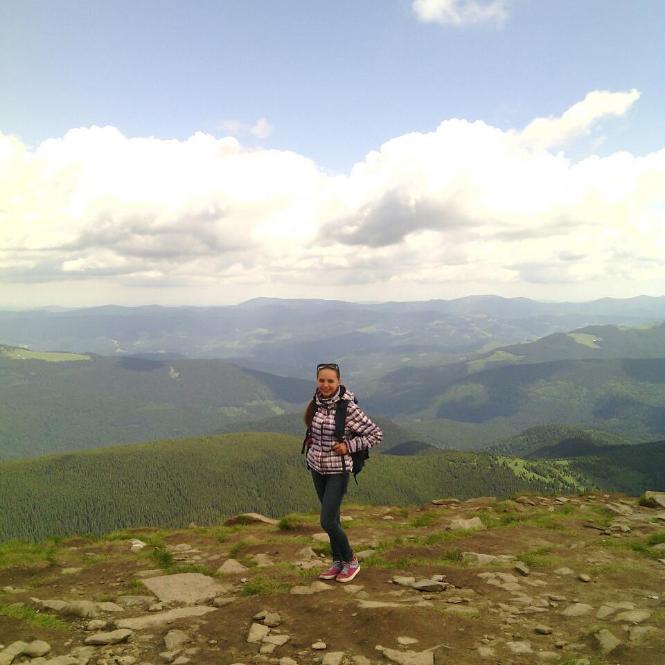 на вершині Говерли