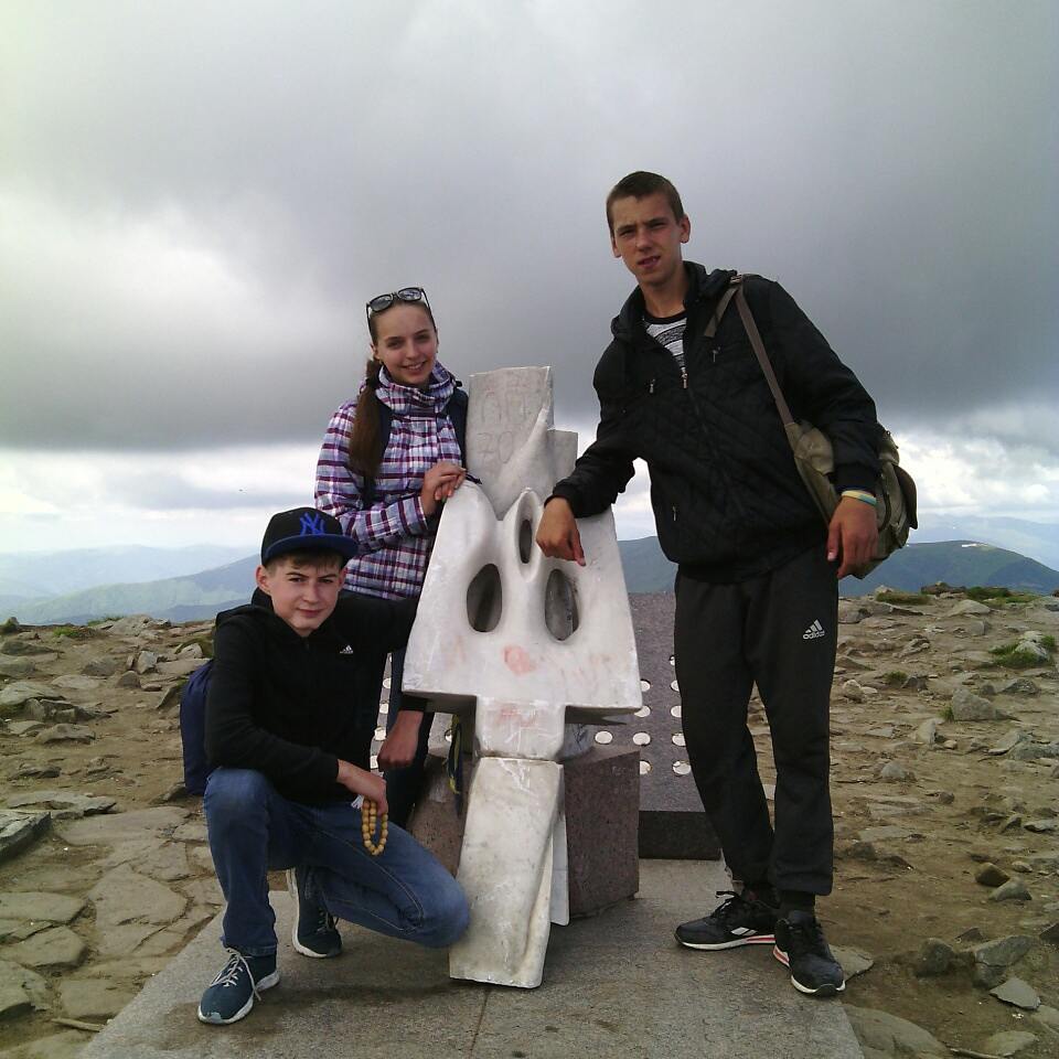 на вершині Говерли