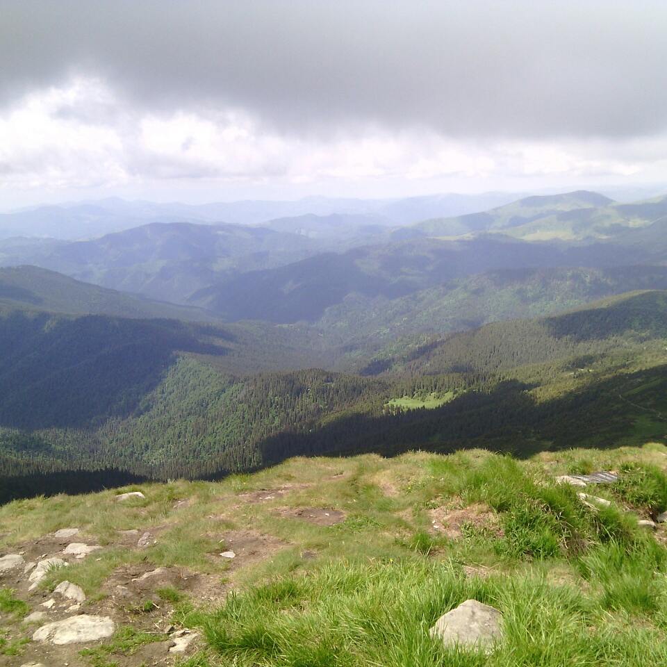 на вершині Говерли