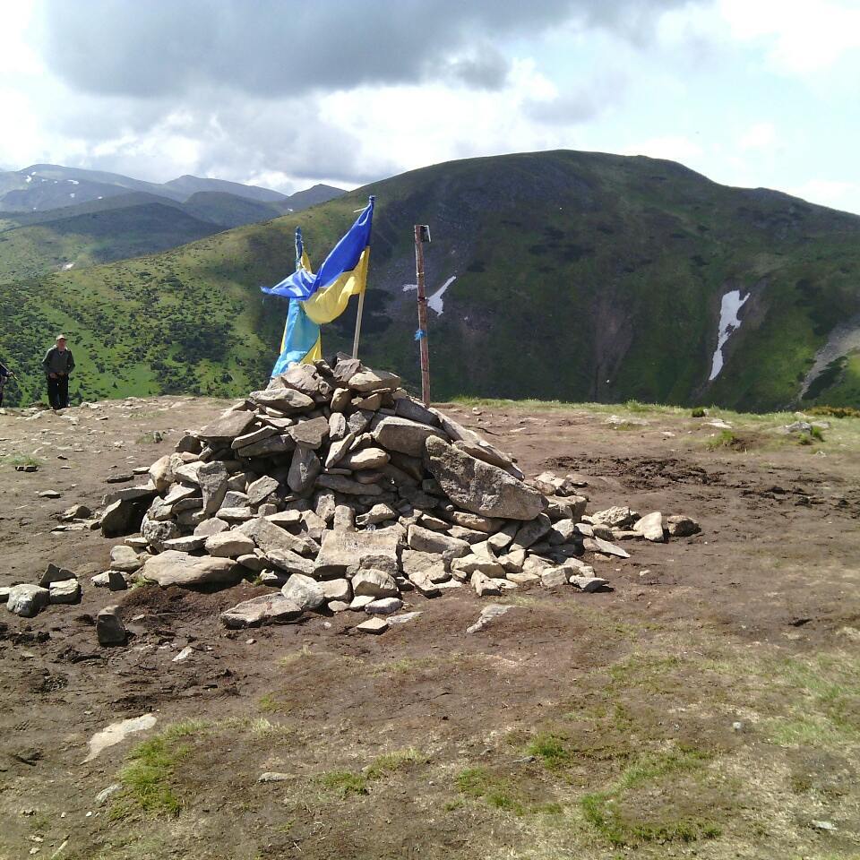 на вершині Говерли