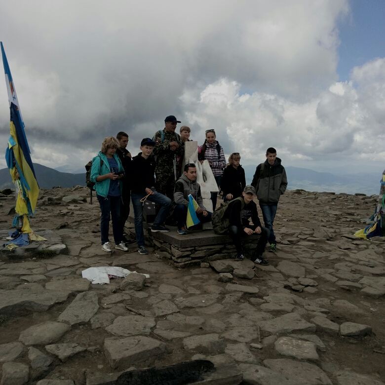 на вершині Говерли