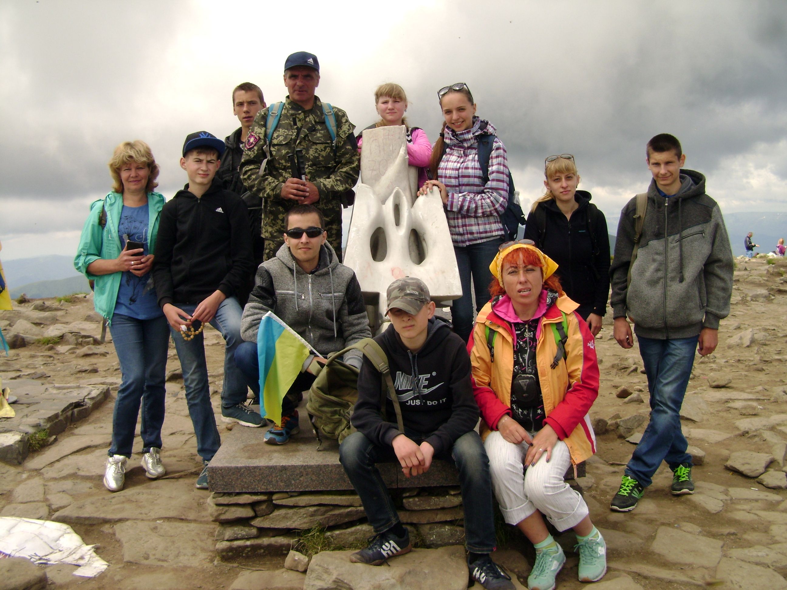 на вершині Говерли