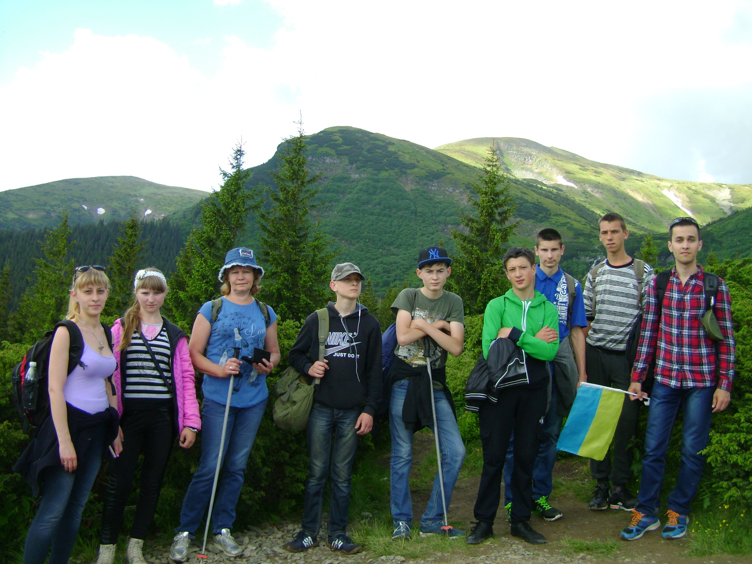 на вершині Говерли