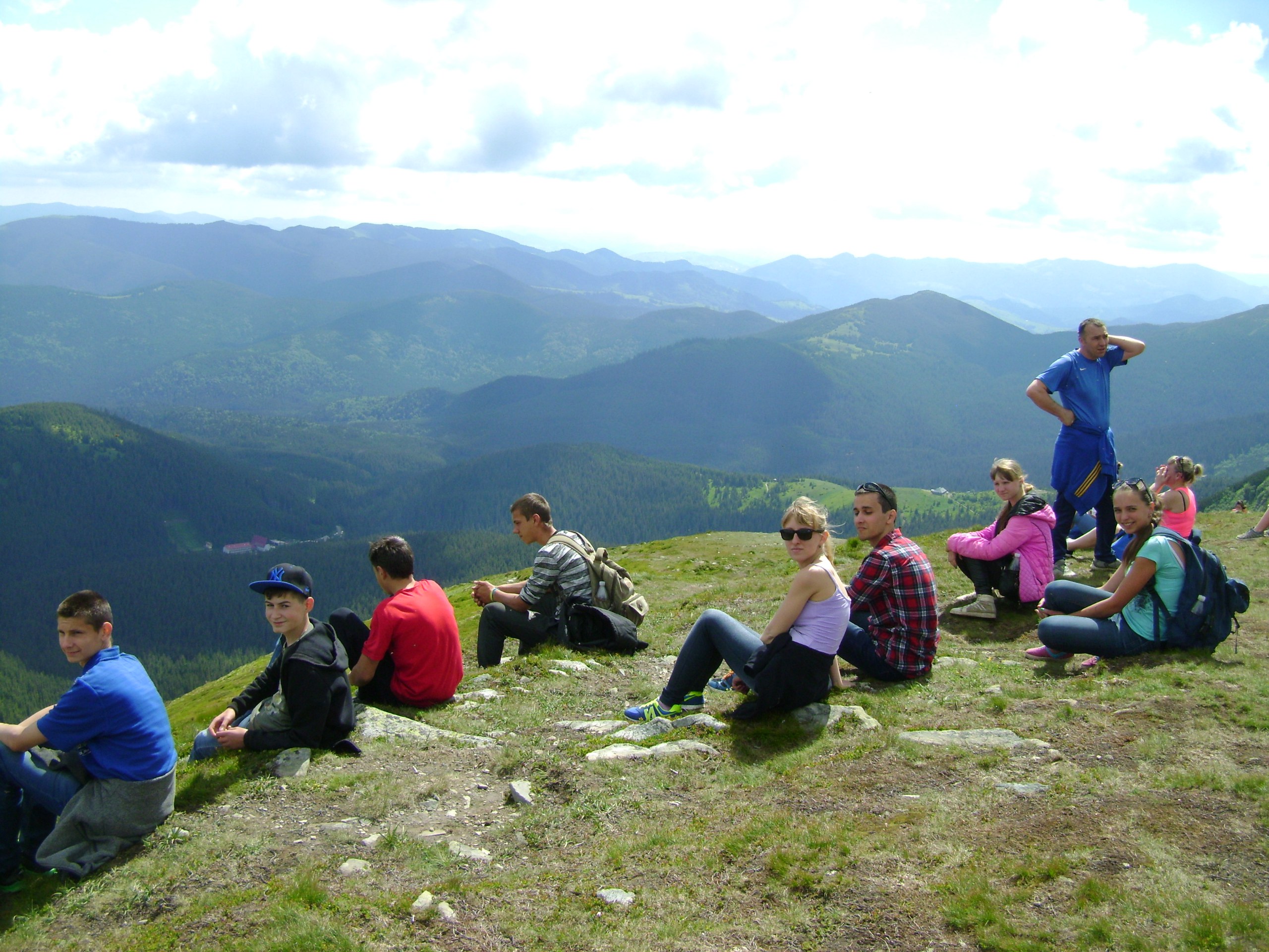 на вершині Говерли