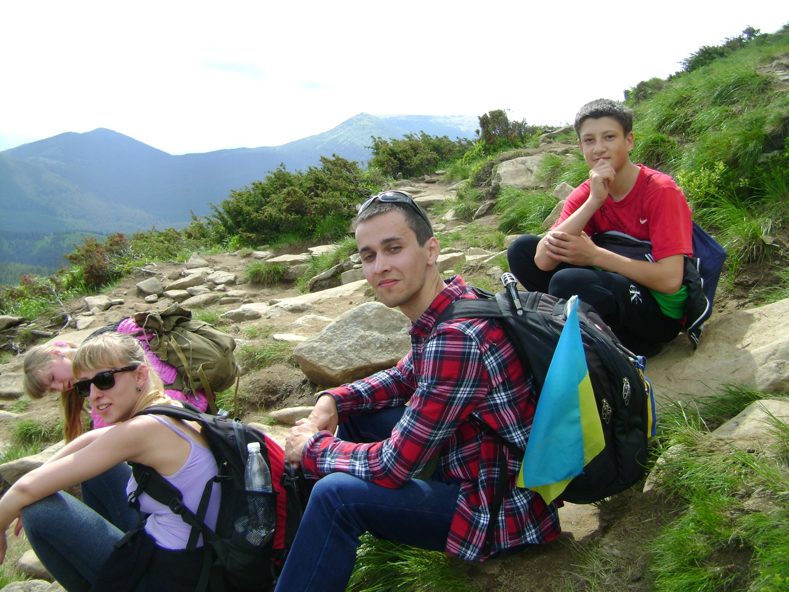 на вершині Говерли