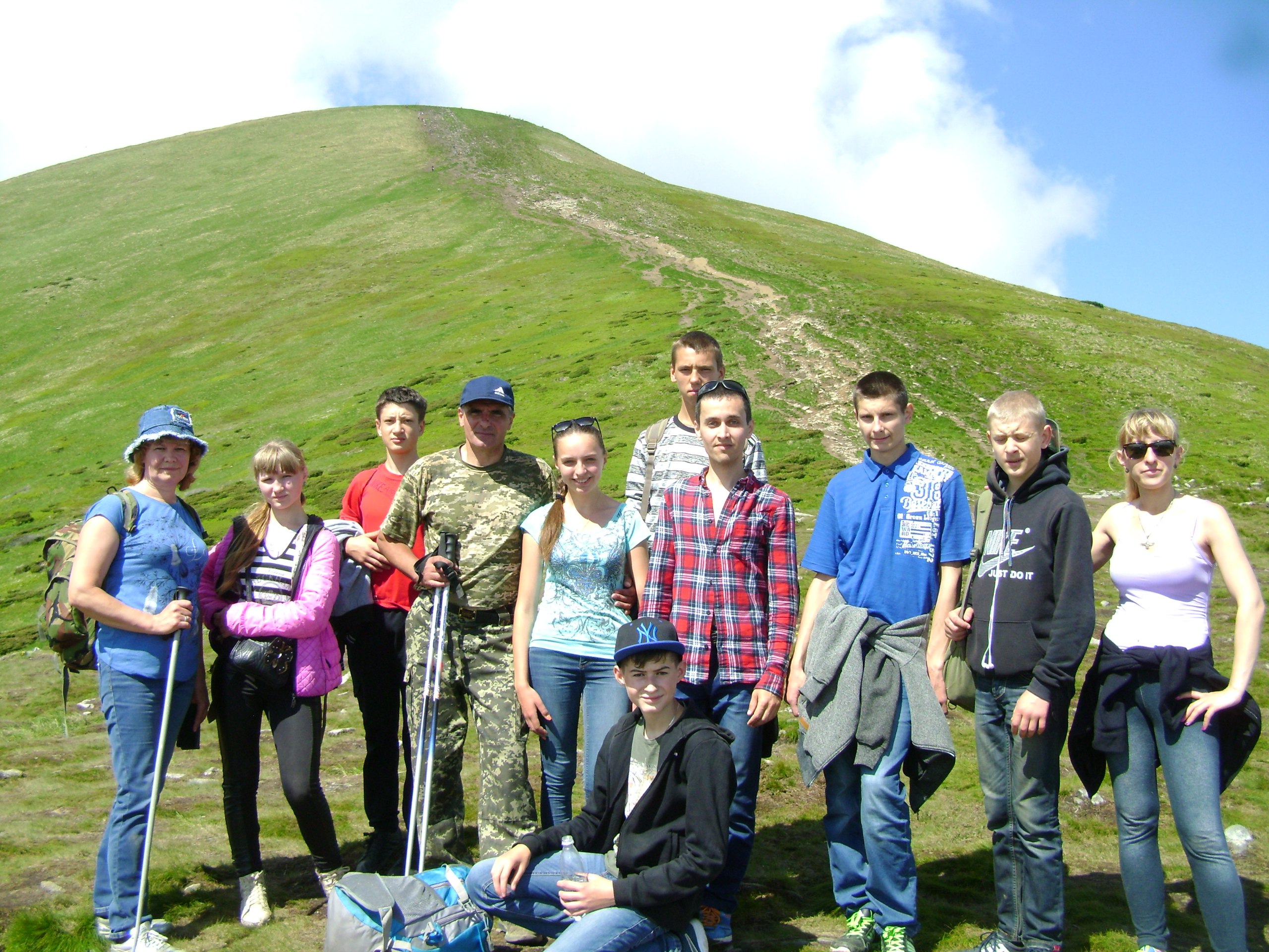 на вершині Говерли