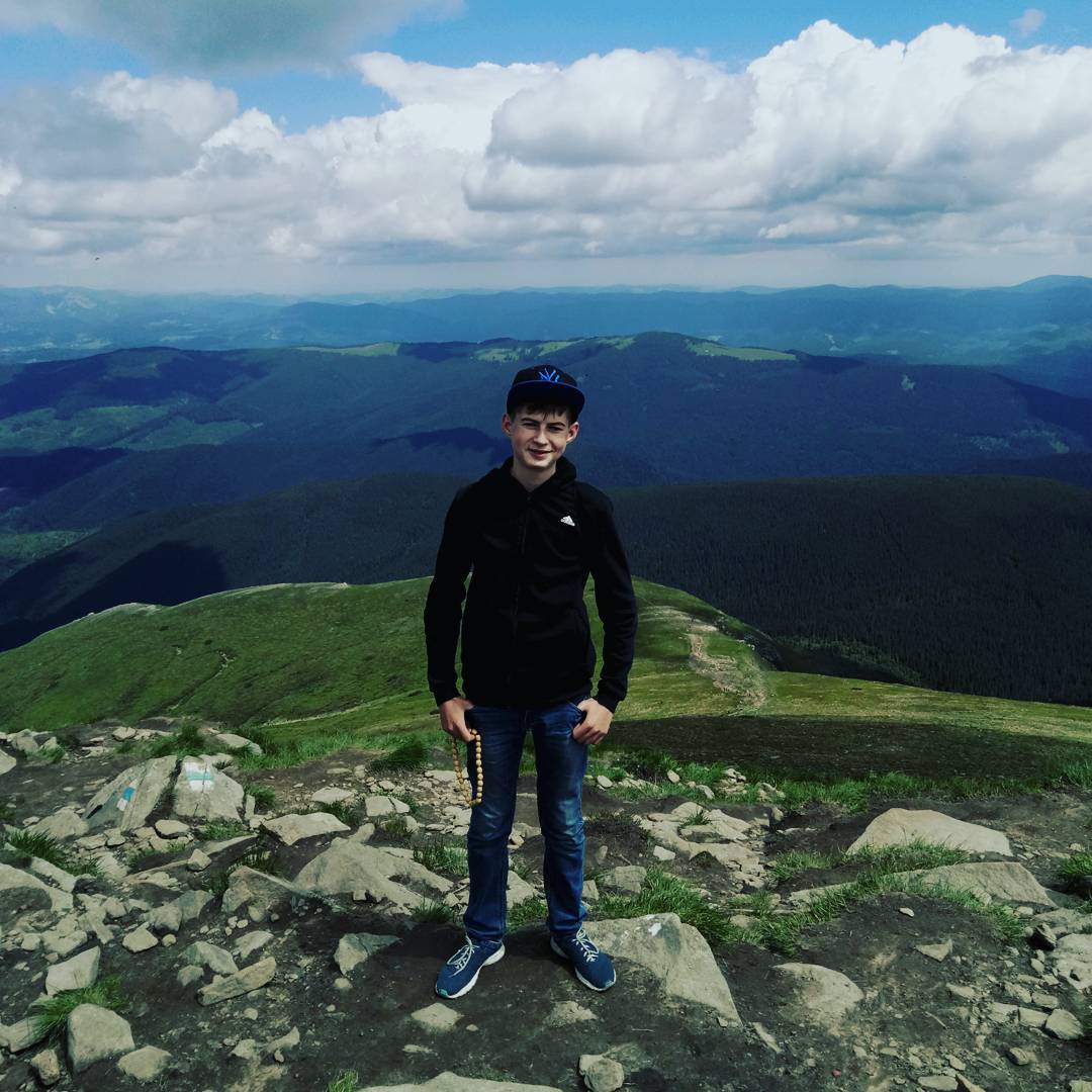 на вершині Говерли