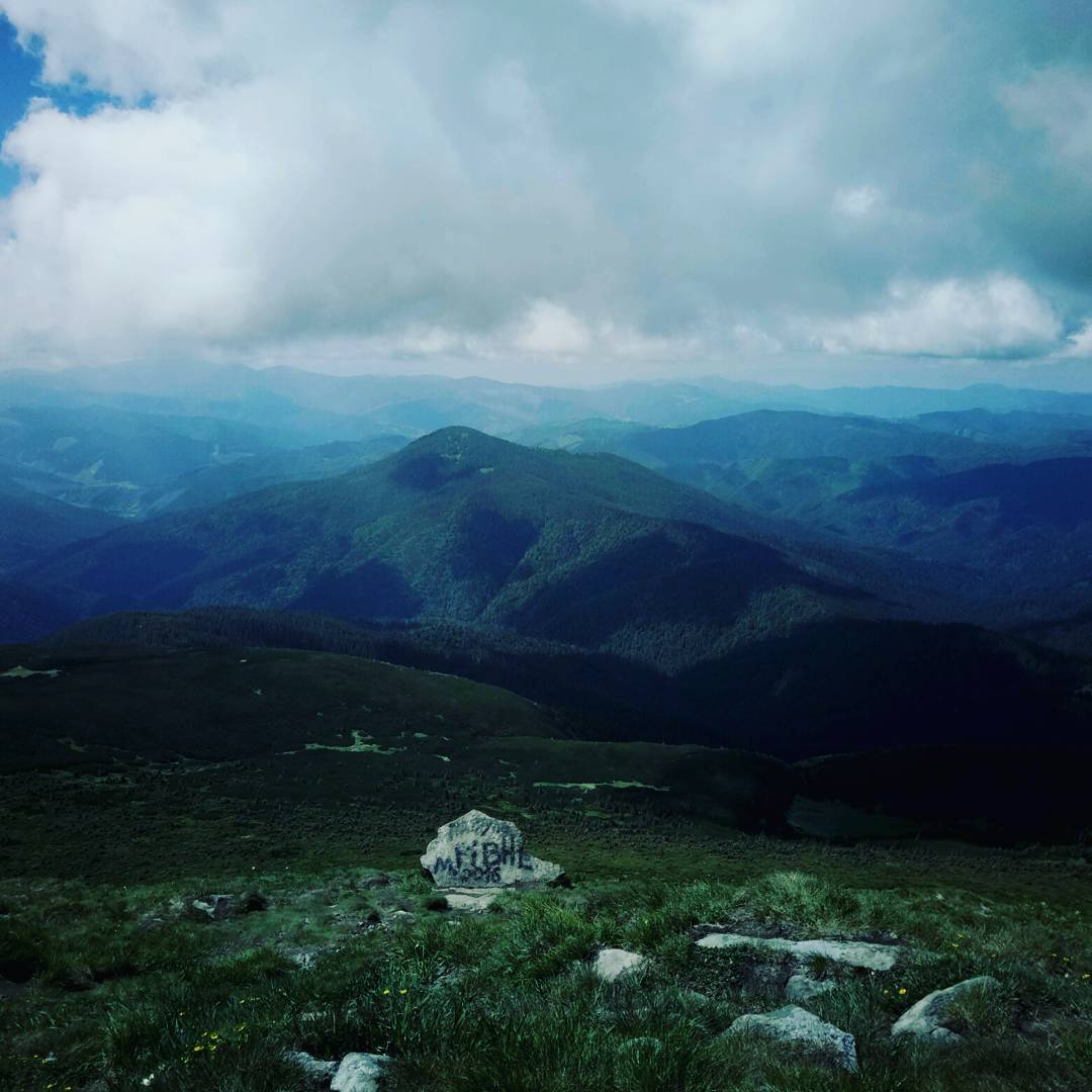 на вершині Говерли